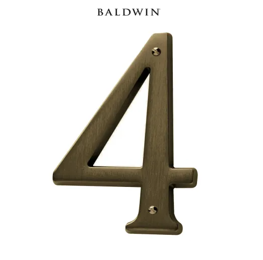 5" Baldwin "4" House Number
