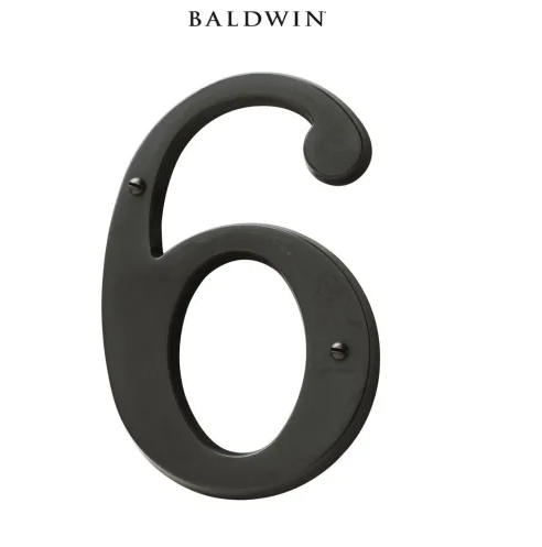 5" Baldwin "6" House Number