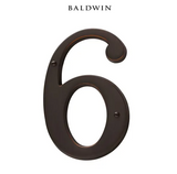 5" Baldwin "6" House Number