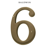 5" Baldwin "6" House Number