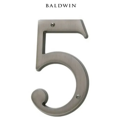 5" Baldwin "5" House Number