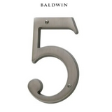 5" Baldwin "5" House Number