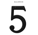 5" Baldwin "5" House Number