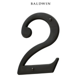 5" Baldwin "2" House Number
