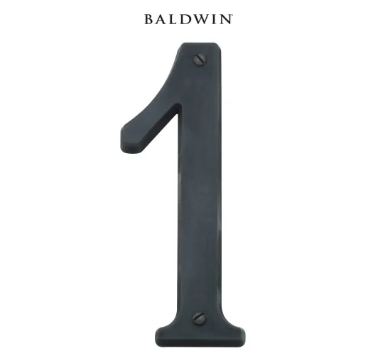 5" Baldwin "1" House Number