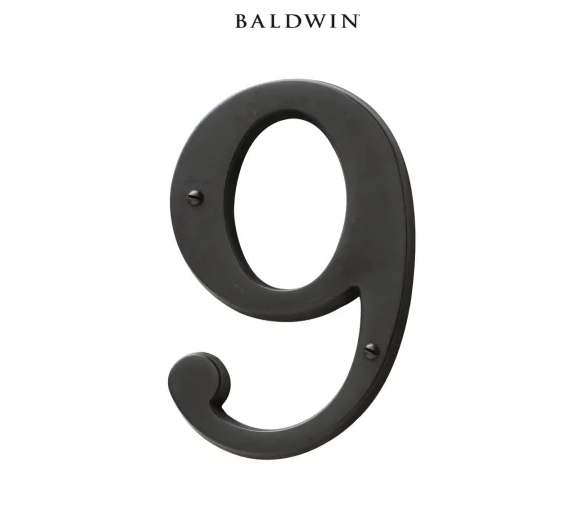 5" Baldwin "9" House Number