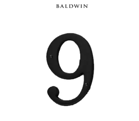 5" Baldwin "9" House Number