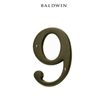 5" Baldwin "9" House Number