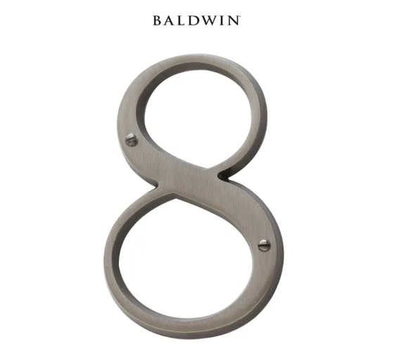 5" Baldwin "8" House Number