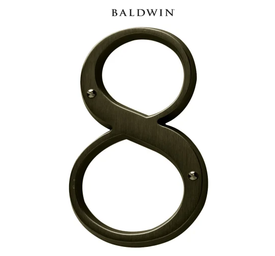 5" Baldwin "8" House Number
