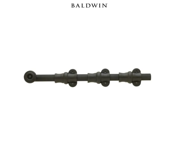 Baldwin 12 Inch Ornamental Heavy Duty Surface Bolt