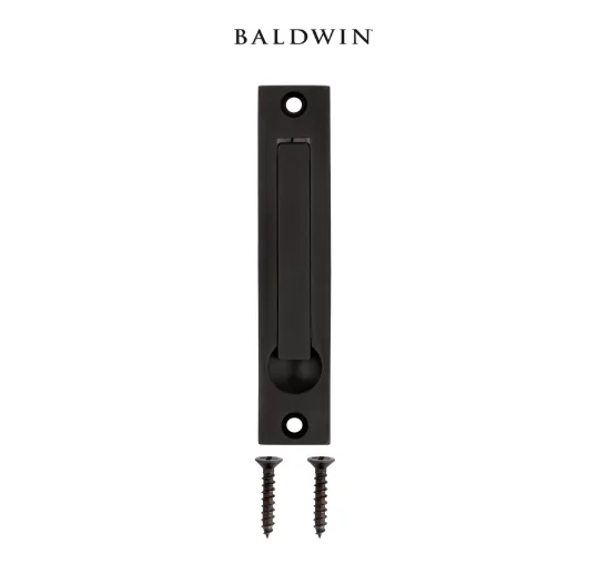 Baldwin 3/4 Inch x 3-7/8 Inch Solid Brass Edge Pull