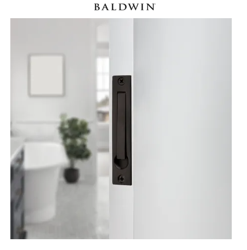 Baldwin 3/4 Inch x 3-7/8 Inch Solid Brass Edge Pull