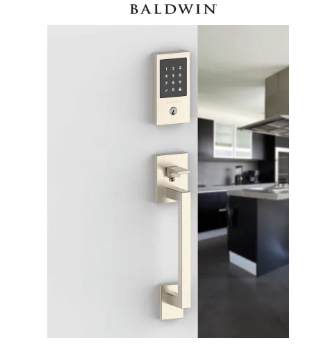Baldwin Touchscreen Minneapolis Left Handed Inactive Dummy Handleset with 5162 Interior Lever