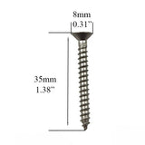 Hoppe Stainless Steel Wood Screw 8mm Head 35mm Length-  8785695