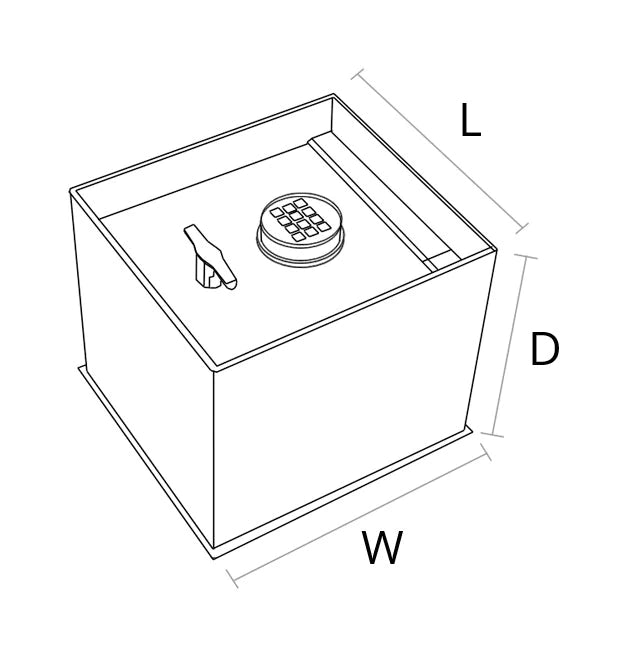 AMSEC B3700 American Security Floor Safe Super Brute Square Door