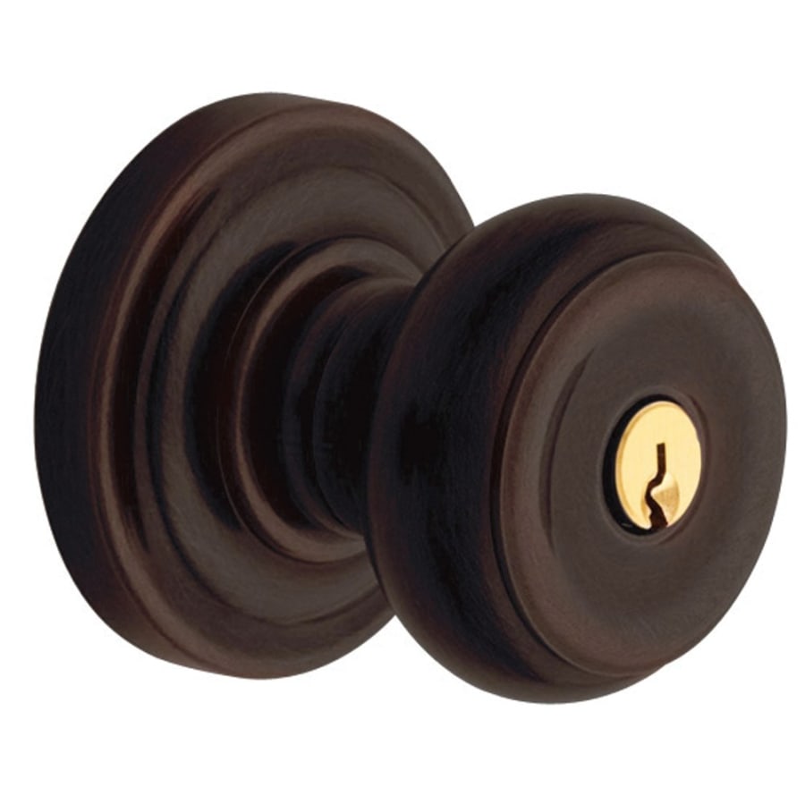 Baldwin Colonial Style Keyed Entry Door Knob Set with Classic Rosette the Emergency Exit Function