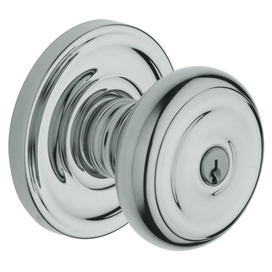 Baldwin Colonial Style Keyed Entry Door Knob Set with Classic Rosette the Emergency Exit Function