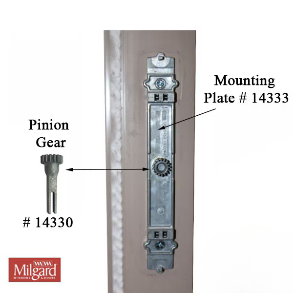 Milgard Mounting Plate for Push Pull Handleset