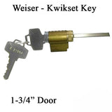 KEY CYLINDER, TRILENNIUM 5 PIN WEISER / KWIKET KEYWAY 1-3/4" DOOR