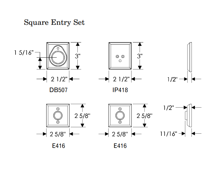 Rocky Mountain Square Patio Set 2 5/8″