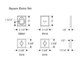 Rocky Mountain Square Patio Set 2 5/8″