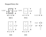 Rocky Mountain Stepped Entry Set 2 1/2″ x 4 1/2″