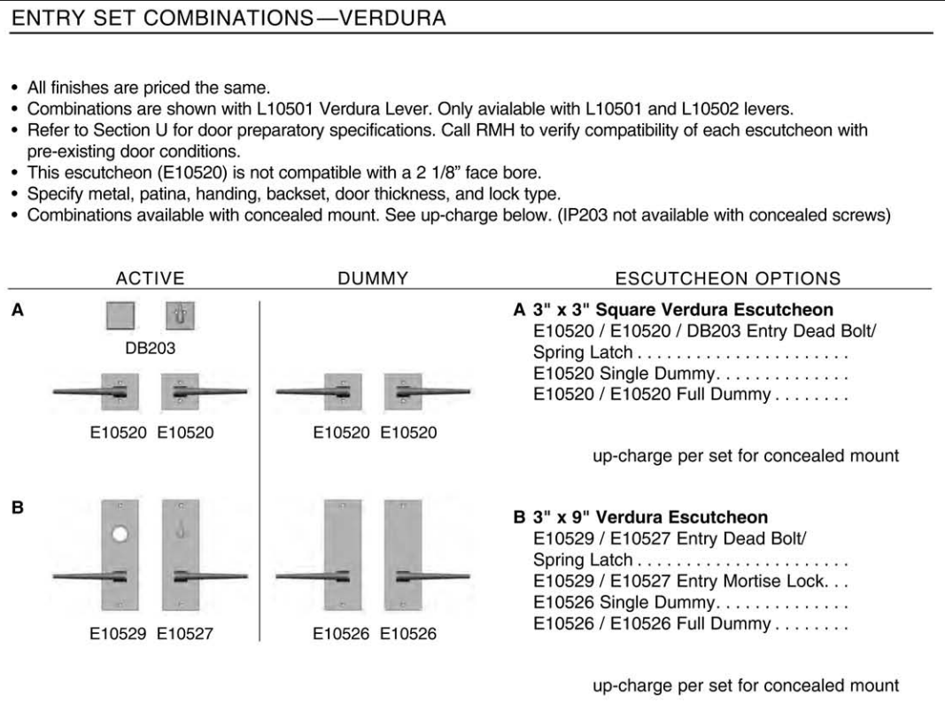 Rocky Mountain Square Verdura Entry Set 3″ x 3″