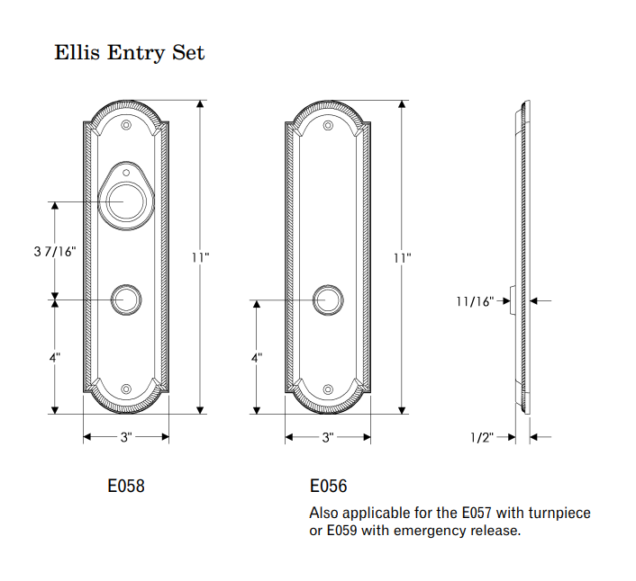 Rocky Mountain Ellis Entry Set 3″ x 11″