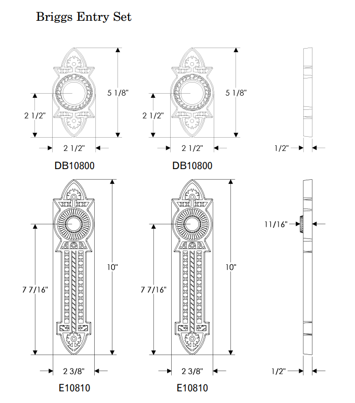 Rocky Mountain Briggs Entry Set 2 3/8″ x 10″