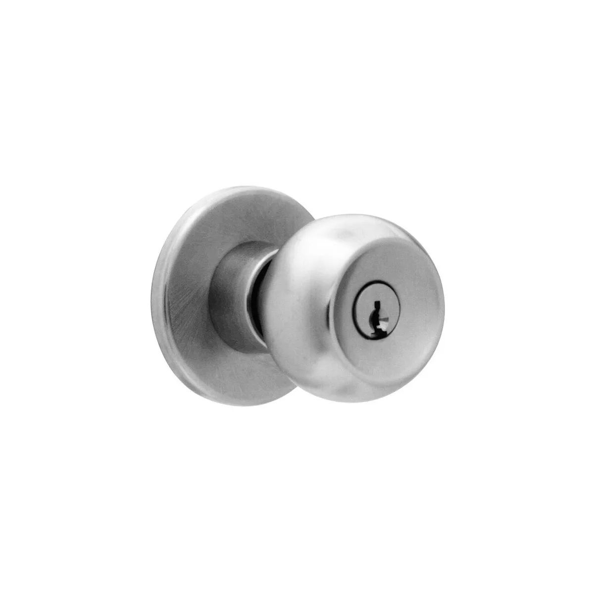 Falcon X Series Office Keyed Entry Knob Set with Troy Knob and Gala Rose
