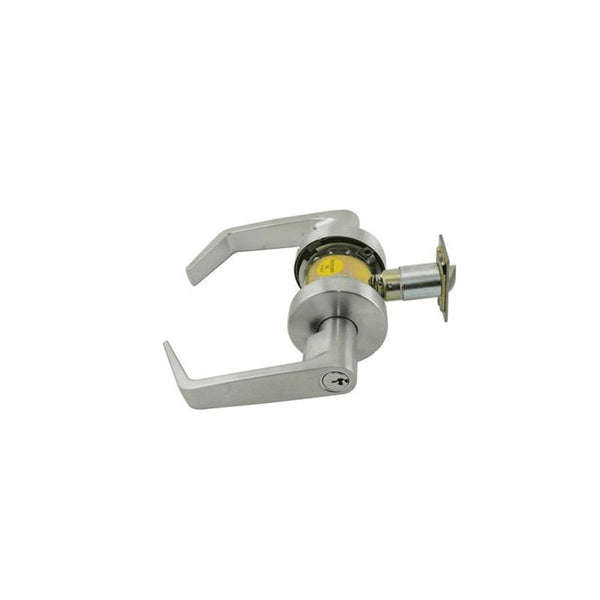 Falcon W Series Storeroom Keyed Entry Lever Set with Dane Lever and Sm