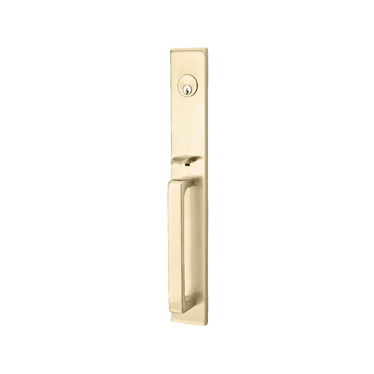 Emtek Lausanne Entrance Handleset - Brass Tubular