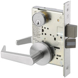 Accentra 8847FL Grade 1 Apartment or Dormitory Entrance with Auxiliary Latch Mortise Lock, Augusta Lever