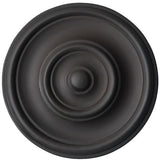 Brass Accents Dark Anodised Aluminum Kickplate 8" - Choose Size