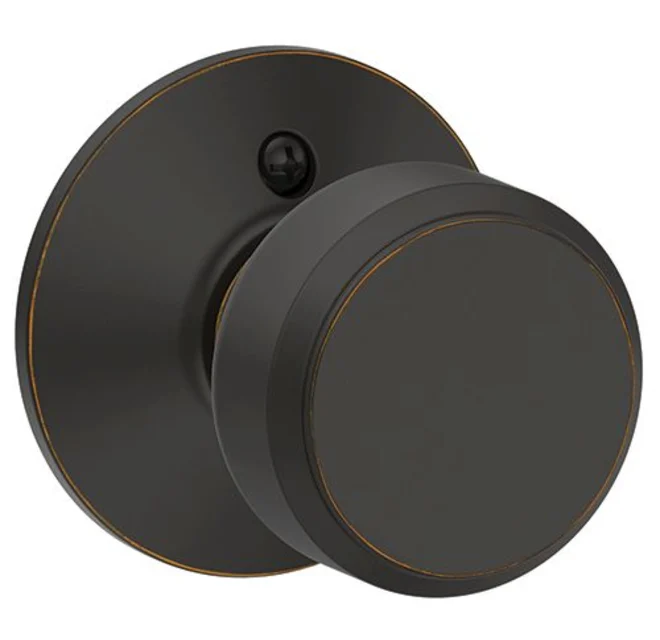Schlage Residential F170 - Bowery Knob Half Dummy- Kinsler Rose
