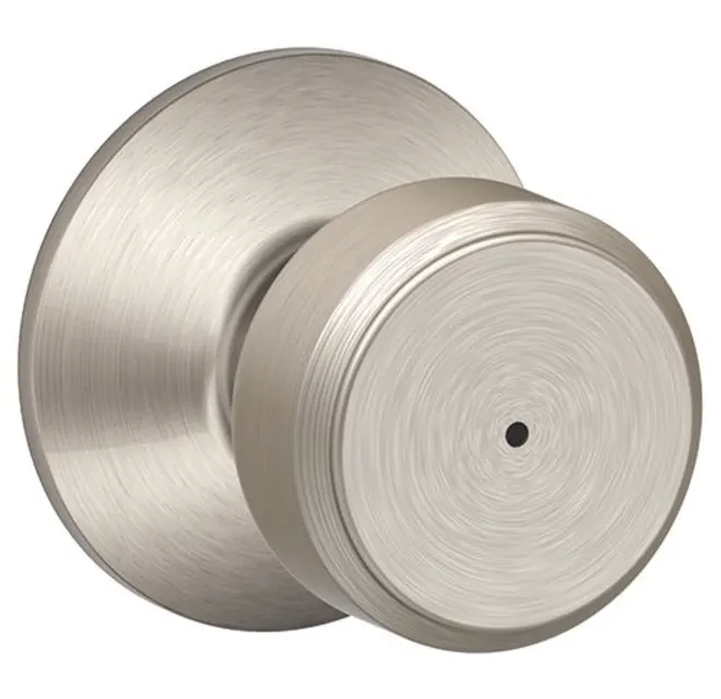 Schlage Residential F40 - Privacy Lock - Bowery Knob, 16080 Latch and 10027 Strike -Kinsler Rose