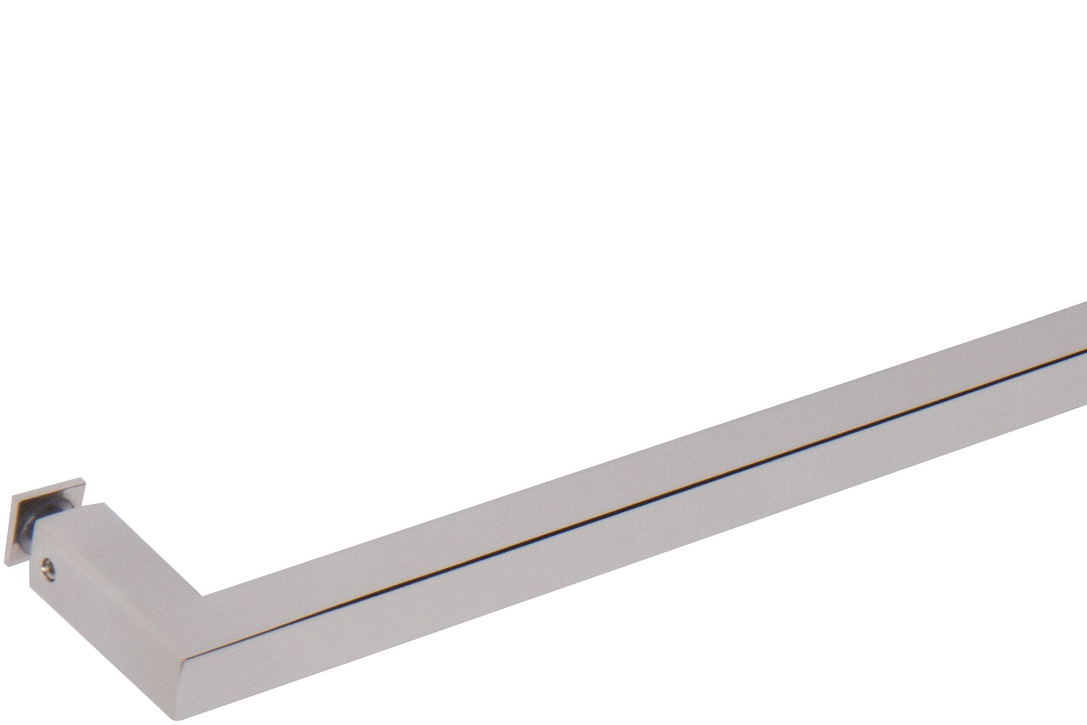 SDPSQT28PS Rockwell 28" Square Corner Single Side Towel Bar in Polished Chrome Finish For Glass Shower Doors