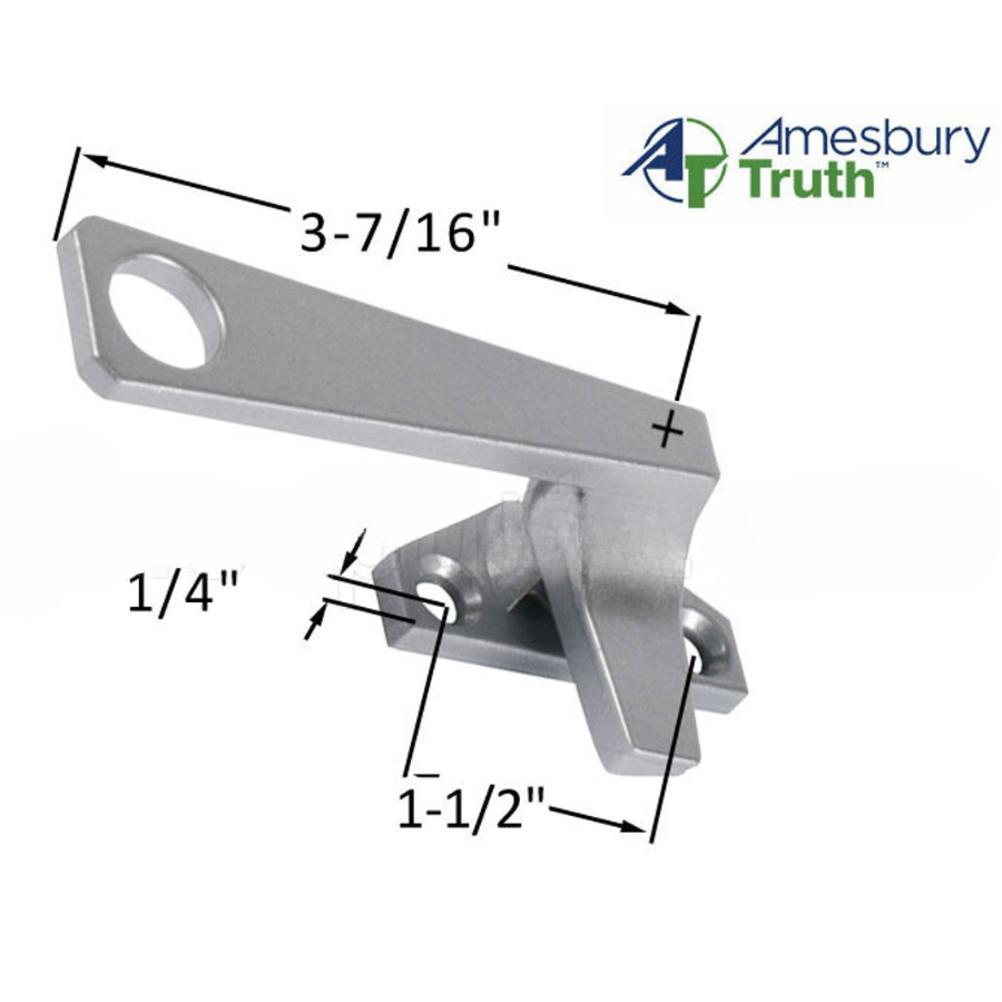 Truth 25 Series 1 1/2 Offset Base Pole Operated LH , White