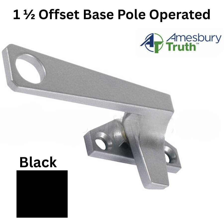 Truth 25 Series 1 1/2 Offset Base Pole Operated LH , Black