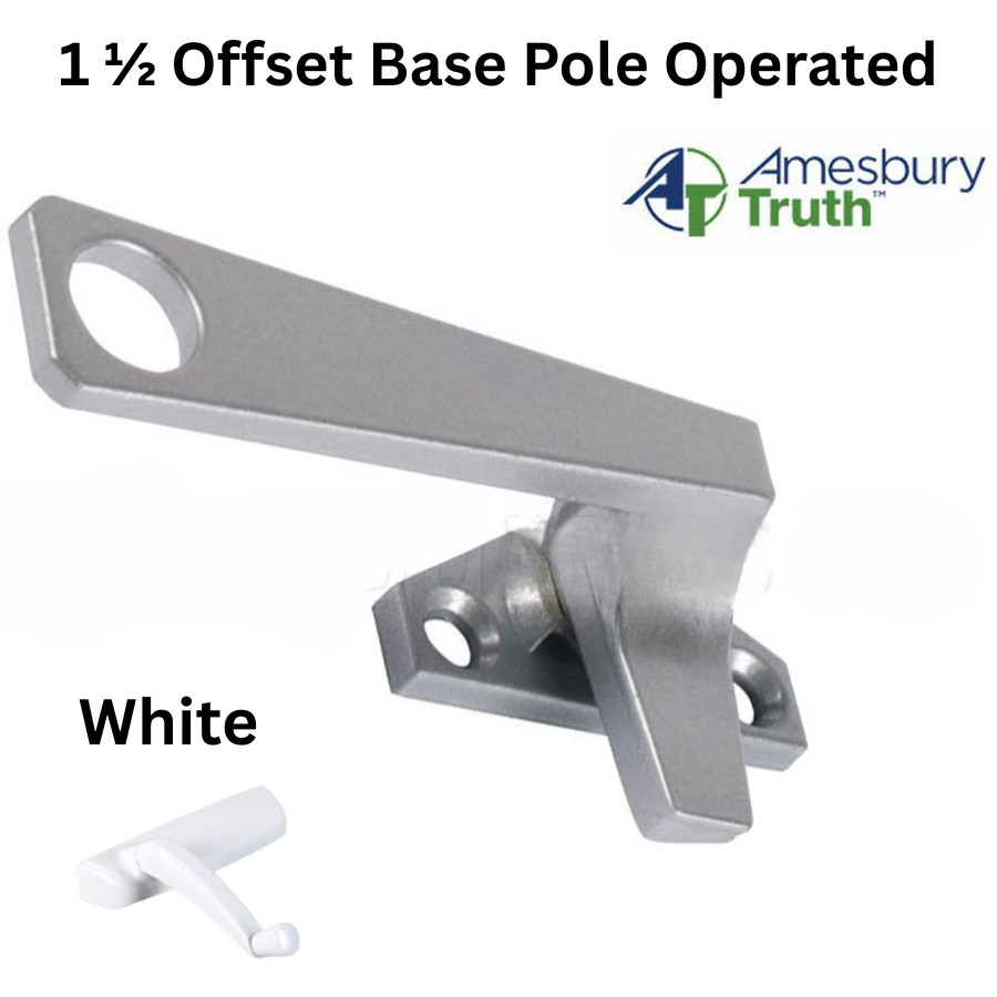Truth 25 Series 1 1/2 Offset Base Pole Operated LH , White