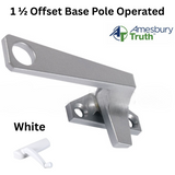 Truth 25 Series 1 1/2 Offset Base Pole Operated LH , White