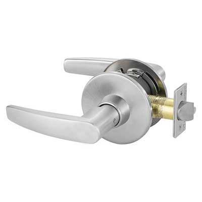 Sargent 28-11U65-LB-US26D Privacy Function T-Zone 11 Line Grade 1 Cylindrical Lever Lock - (28) 2-3/4" Backset, 4-7/8" Strike, L Rose, B Lever, US26D/626 Satin Chrome Finish