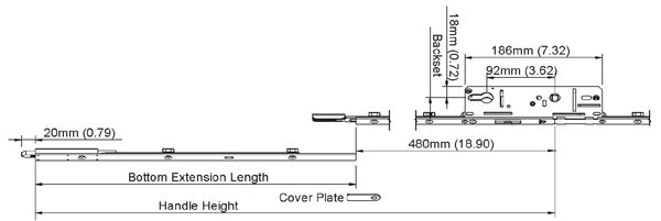 Hoppe Inactive Gear 1.77"