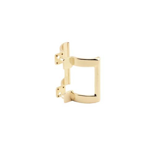 Shower Door Handle - 2 Inch Hole Spacing - Polished Brass