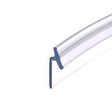 Pvc Vinyl T Seal, Frameless Hinged Shower Door - Clear