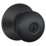 Schlage Residential F51A - Entry Lock - Plymouth Knob, C Keyway with 16211 Latch and 10063 Strike