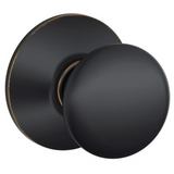 Schlage Residential F10 - Plymouth Knob Passage Lock with 16080 Latch and 10027 Strike- Kinsler Rose