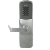 Schlage CO-Series Commercial Electronic Surface Vertical Rod Exit Trim with Keypad and Rhodes Lever