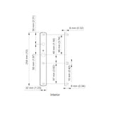 HOPPE HLS 9000 Sliding Door Handle Set Fixed Dummy, Resista Brass